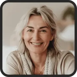 Smiling customer sharing a DentaBiome review