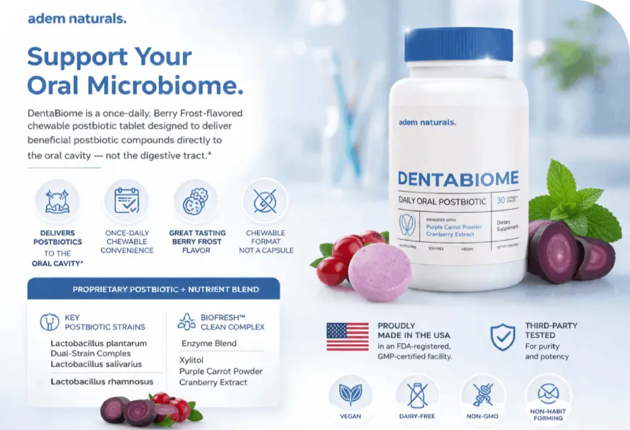 What is DentaBiome oral health supplement